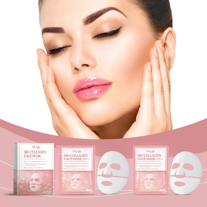 Bio Collagen Face Mask Hydrating Overnight Lifting Rejuvenation Shrink Pores Moisturizing Refreshing Brightening Face Skin Care.