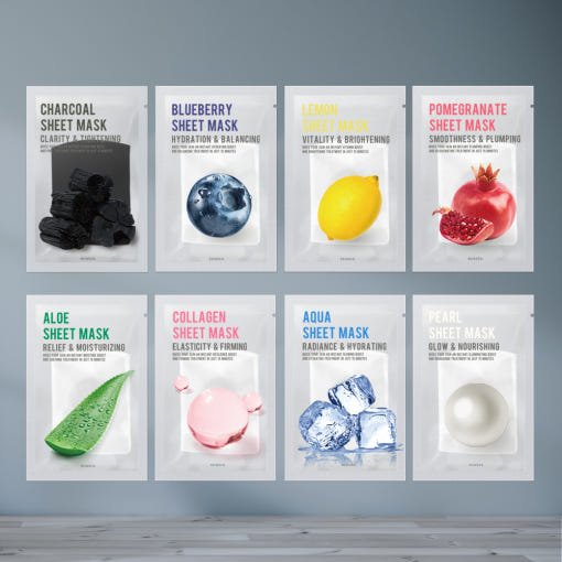 EUNYUL Purity Facial Sheet Mask Pack Set 22ml*10ea (8-types) - Radiance Revolution