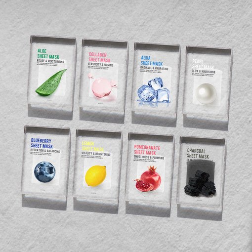 EUNYUL Purity Facial Sheet Mask Pack Set 22ml*10ea (8-types) - Radiance Revolution