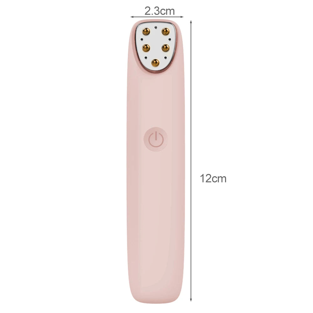 Electric Eye Massager Pen - Red Light Micro-current Wand.