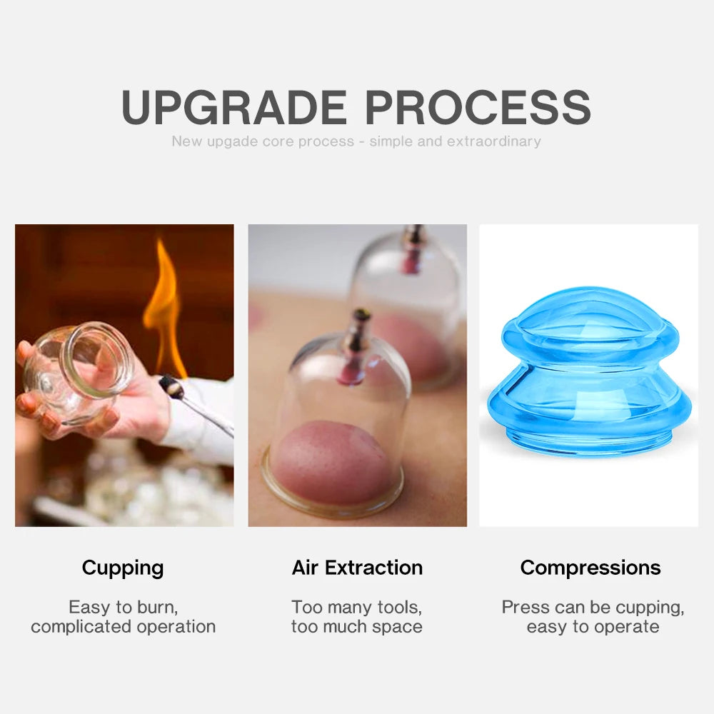 Anti-Cellulite Silicone Cupping Massage Set