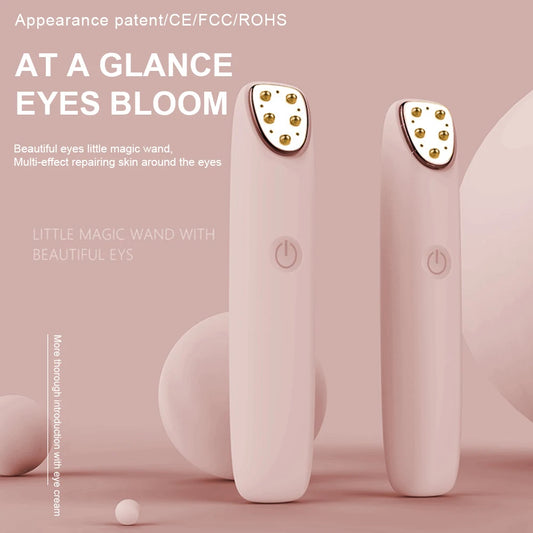 Electric Eye Massager Pen - Red Light Micro-current Wand - Radiance Revolution - Blue - Beauty Device - Generic