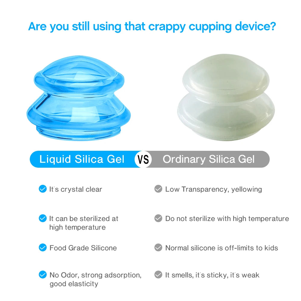 Anti-Cellulite Silicone Cupping Massage Set