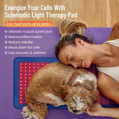 Red Light Therapy Pad Skin Care Infrared Light Therapyn Tapete Yoga Mat LED Infrared Muscle Massage Cushion Back Massager.