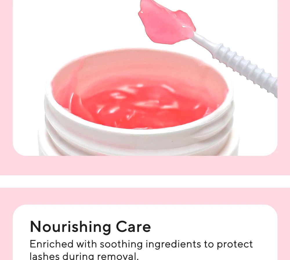 DIYDAY Eyelash Glue Remover No Irritation Ultra-Fast Cleaning Lash Cream Safe for Sensitive Eyes Easy Removal for False Lashes