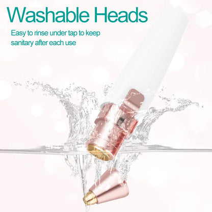 2 in 1 Electric Eyebrow Trimmer Painless Eye Brow Epilator For Women Makeup Mini Razors Portable Facial Hair Removal Shaver