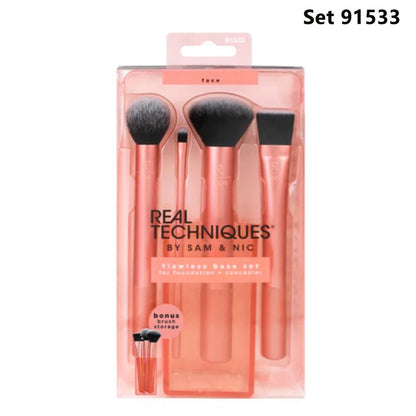 Real Techniques Set Makeup Sponge Set Face Beauty Cosmetic Powder Puff For Foundation Cream Concealer Make Up Blender 91553 RT.