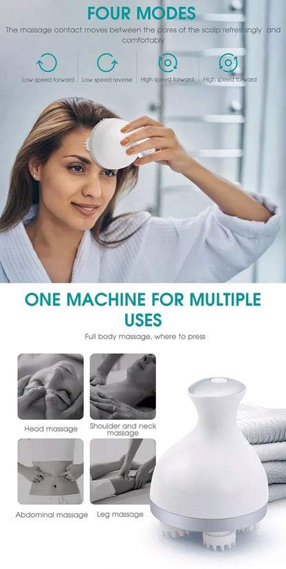Head Scalp Massage Electric Cat Massager Body Massage Health Care Relax Shoulder Neck Deep Tissue Kneading Vibrating Custom Logo.