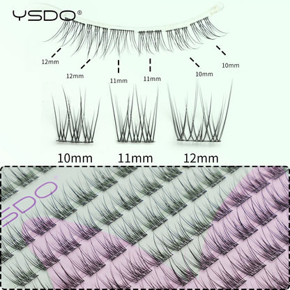 YSDO 10/14 Rows Natural Eyelash Extension Premade Volume Fans Individual Lashes Mink False Eyelashes Cluster Lashes Makeup Cilia.