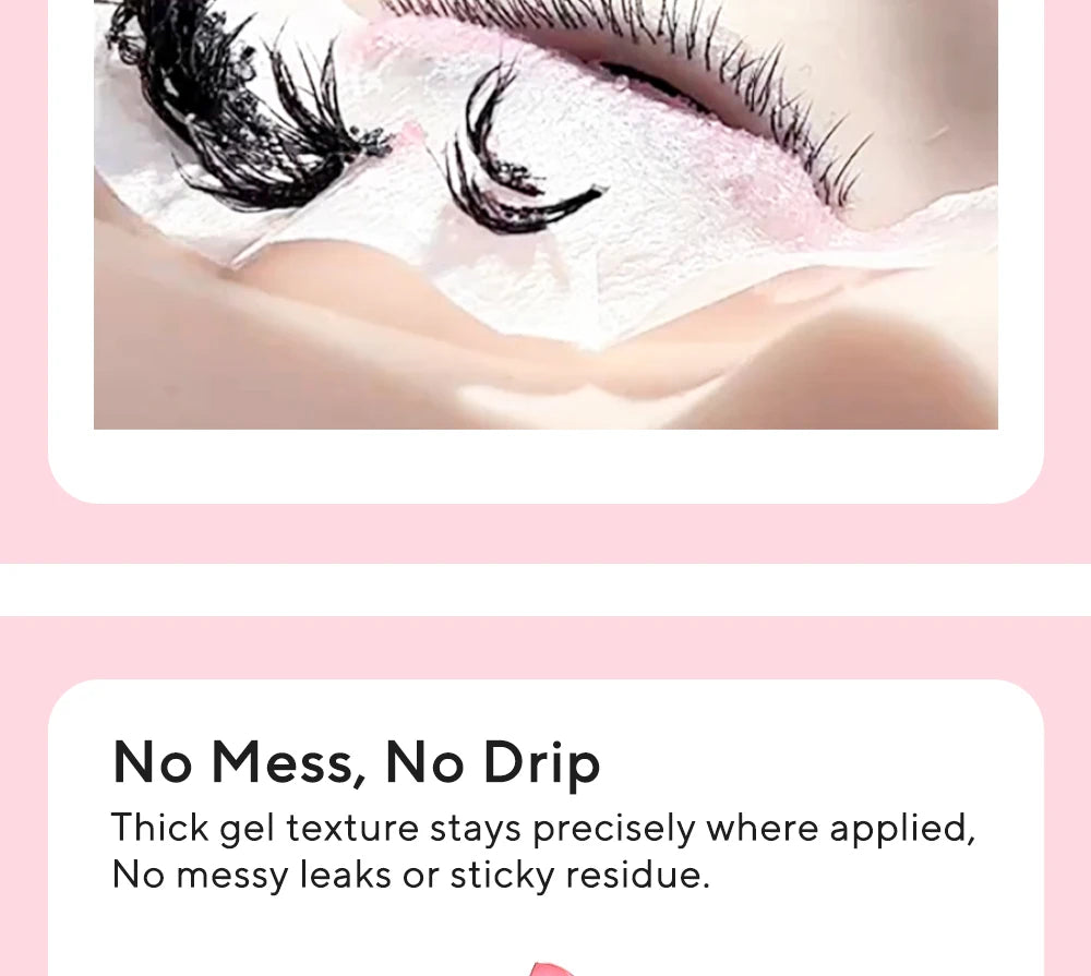 DIYDAY Eyelash Glue Remover No Irritation Ultra-Fast Cleaning Lash Cream Safe for Sensitive Eyes Easy Removal for False Lashes