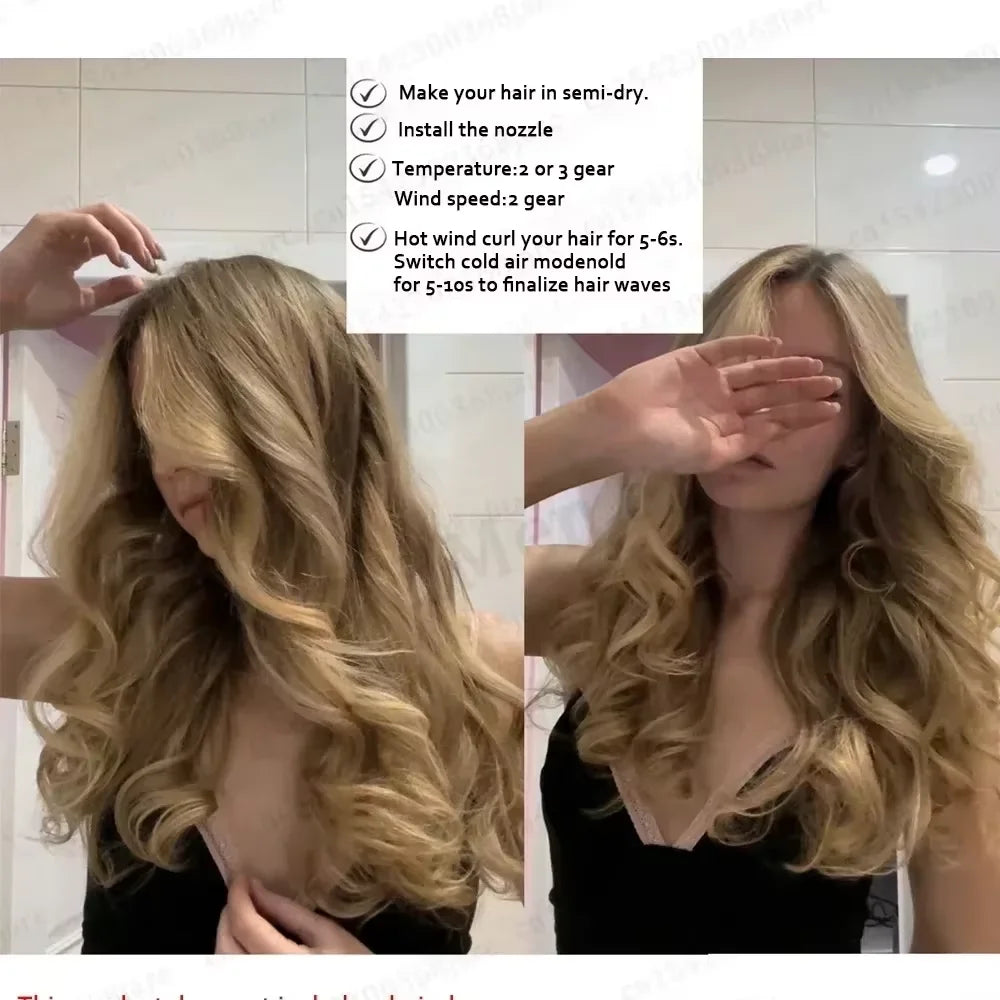 Household 220V Leafless Hair Dryer High-speed Negative Ion Hair Care High Power 110,000RPM Quick-drying Electric Hair Dryer.