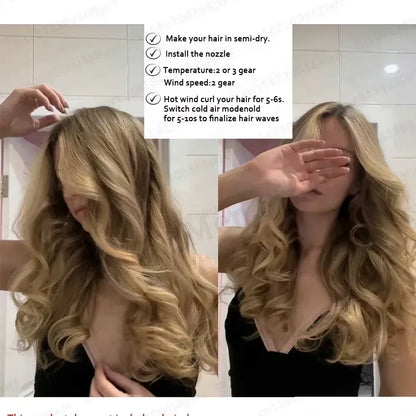 Household 220V Leafless Hair Dryer High-speed Negative Ion Hair Care High Power 110,000RPM Quick-drying Electric Hair Dryer.