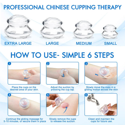 1Pcs Silicone Massage Body Cups Anti Cellulite Suction Cup Chinese Vacuum Cuppings Massager for Face Skin Lifting Body Relaxtion