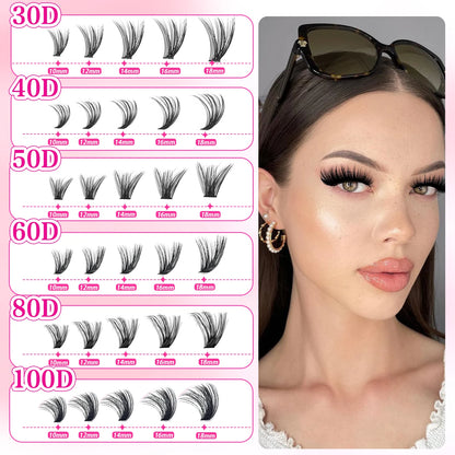 Cluster Lashes Kit 320/600/790pcs — Mix-and-Match DIY Lashes