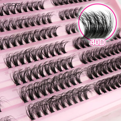YSDO 10/14 Rows Natural Eyelash Extension Premade Volume Fans Individual Lashes Mink False Eyelashes Cluster Lashes Makeup Cilia.