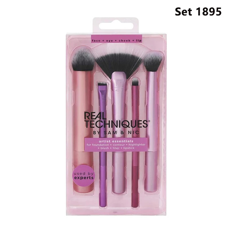 Real Techniques Set Makeup Sponge Set Face Beauty Cosmetic Powder Puff For Foundation Cream Concealer Make Up Blender 91553 RT.