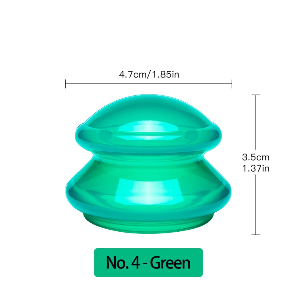 1Pcs Silicone Massage Body Cups Anti Cellulite Suction Cup Chinese Vacuum Cuppings Massager for Face Skin Lifting Body Relaxtion
