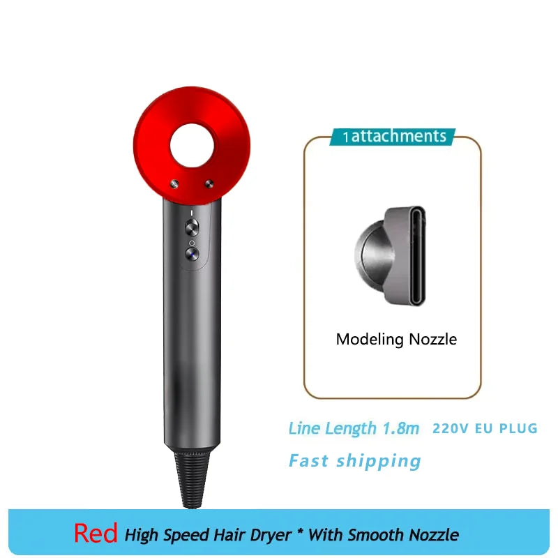 Household 220V Leafless Hair Dryer High-speed Negative Ion Hair Care High Power 110,000RPM Quick-drying Electric Hair Dryer