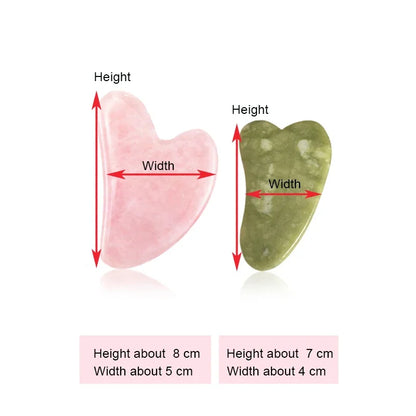 Natural Stone GuaSha Jade Facial Beauty Scraping Massage Tools Firm Skin Care Face Gua Sha SPA Physical Therapy Gue Che Roller.