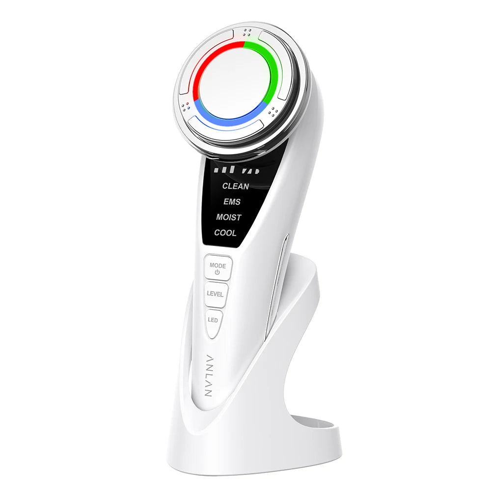 ANLAN EMS Facial Massager Pro LED Light Therapy Beauty Device