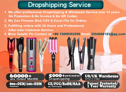 Hair Dryer Brush 2 In 1 Hot Air Spin Brush Curling Straightening Styling Auto-Rotating Ionic Round Blow Dryer Volumizer.