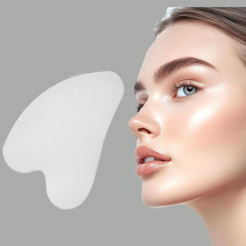 1Pcs Gua Sha Board Guasha Massage for Face Stainless Steel Body Massager Facial Scraping Plate SPA Guasha Scraper for Neck Back.