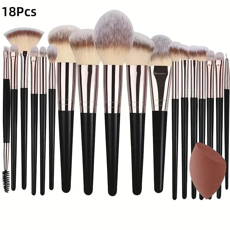 3-20PCS Makeup Brushes Set Soft Fluffy Eyeshadow Foundation Concealer Blending Blush Brush Kabuki Professional Women Beauty Tool.