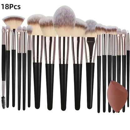 3-20PCS Makeup Brushes Set Soft Fluffy Eyeshadow Foundation Concealer Blending Blush Brush Kabuki Professional Women Beauty Tool.