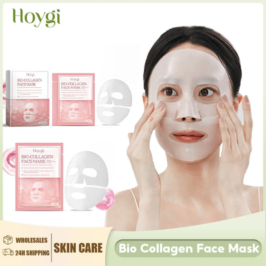 Bio Collagen Face Mask Hydrating Overnight Lifting Rejuvenation Shrink Pores Moisturizing Refreshing Brightening Face Skin Care.