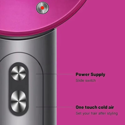 Household 220V Leafless Hair Dryer High-speed Negative Ion Hair Care High Power 110,000RPM Quick-drying Electric Hair Dryer.