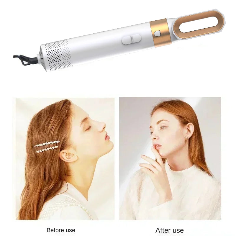 5 in 1 hair dryer Hair Curler Set Upgraded Negative ions Hair Dryer Hot Comb Brush Curling Iron Air wraps.