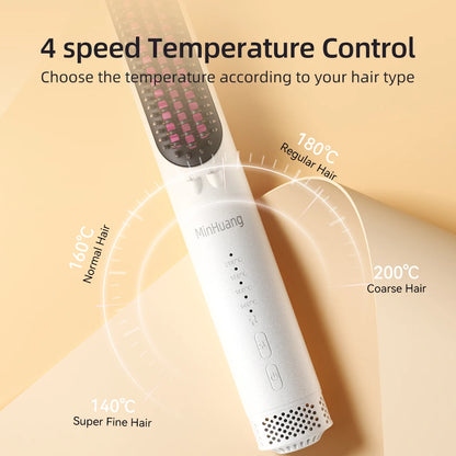 Electric Hot Comb Multifunctional Straight Hair Straightener Comb Negative Ion Anti-Scalding Styling Tool Straightening Brush.