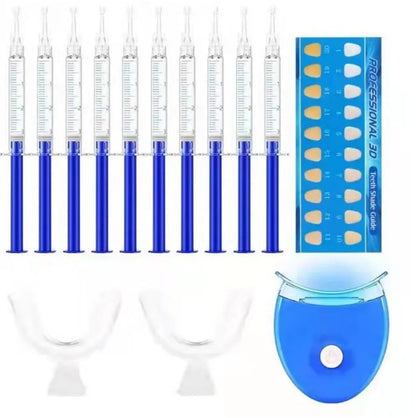 1 set Teeth Whitening 44% Peroxide Dental Bleaching System Oral Care Gel Kit Tooth Whitener New Dental White Equipment LED Light