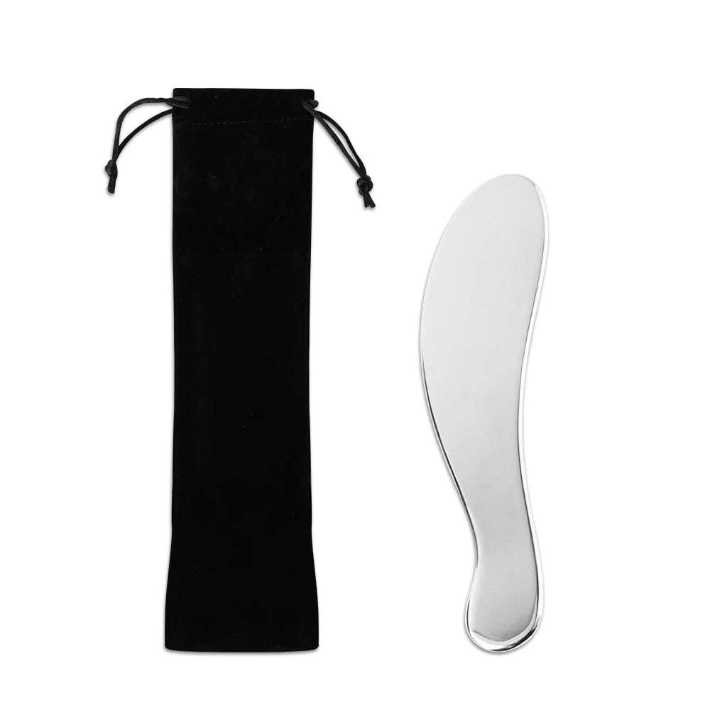 Gua Sha Board Guasha Massage for Face Stainless Steel Body Massager Facial Scraping Plate SPA  Guasha Scraper for Neck Back.