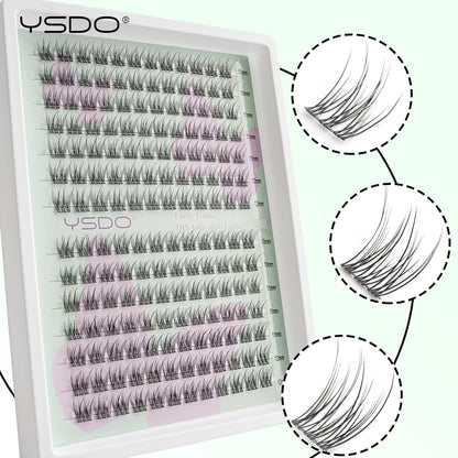 YSDO 10/14 Rows Natural Eyelash Extension Premade Volume Fans Individual Lashes Mink False Eyelashes Cluster Lashes Makeup Cilia.