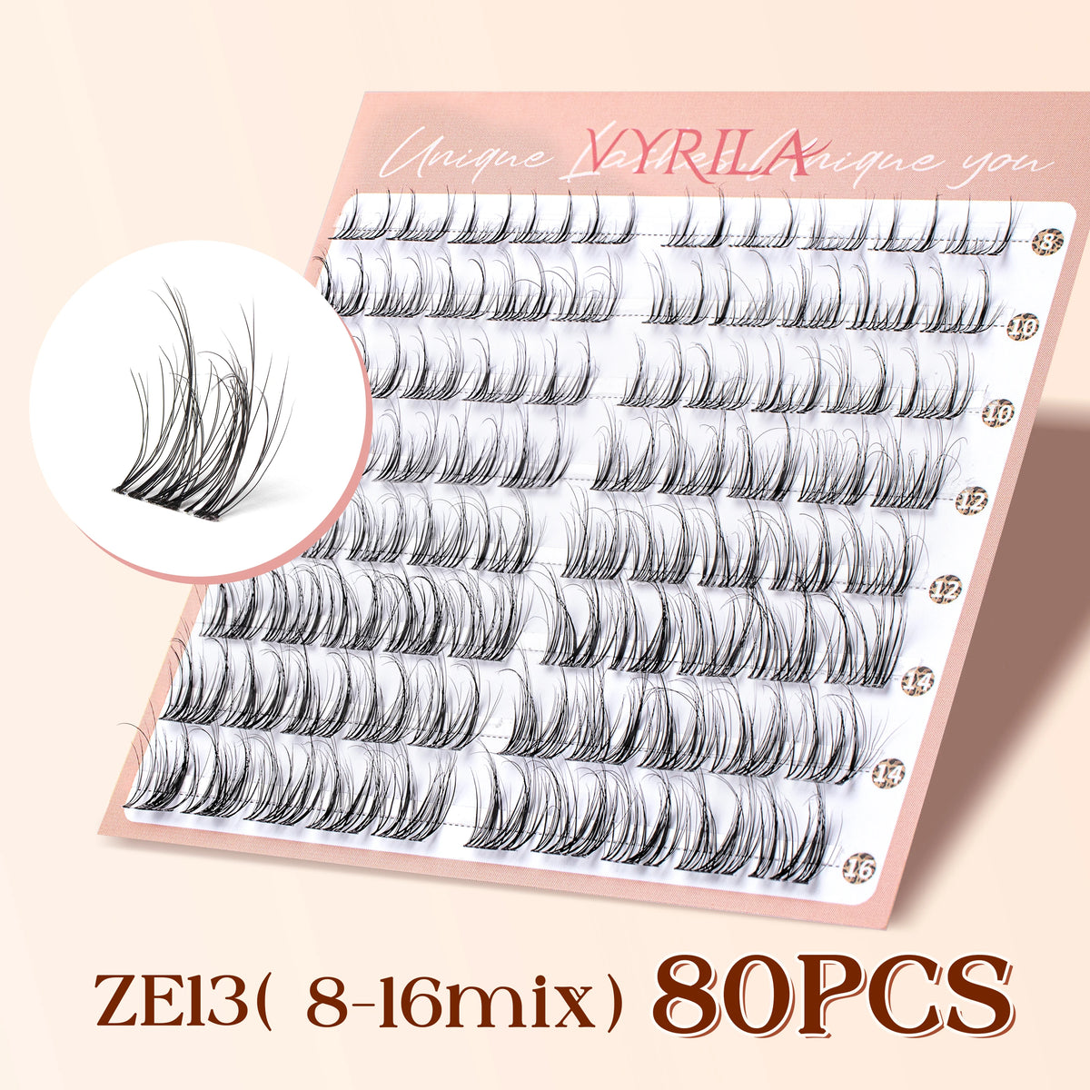 Lash Clusters 0.05mm PBT Fiber Eyelash Clusters 0.1mm Superfine Invisiband D Curl Diy Lash Extension 8-16mm Individual Lashes