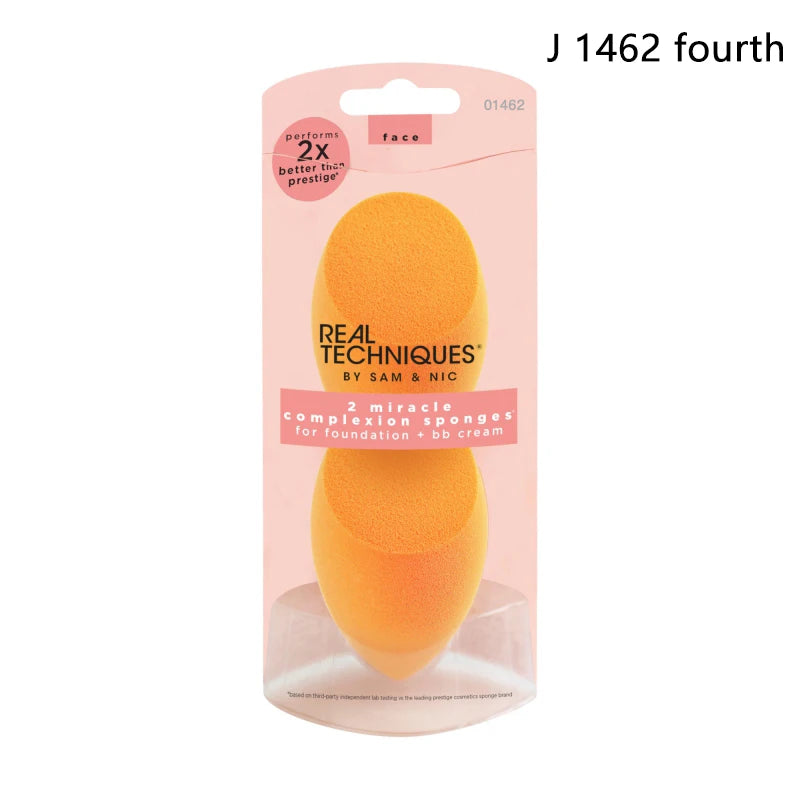 Real Techniques Set Makeup Sponge Set Face Beauty Cosmetic Powder Puff For Foundation Cream Concealer Make Up Blender 91553 RT.