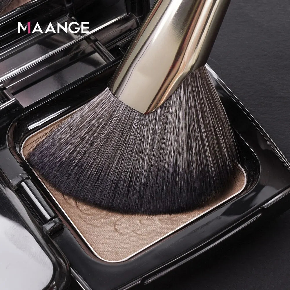 MAANGE Dense Blush Bronzer Brush Angled Makeup Brush Premium Brush Perfect For Face Contouring Highlighting For Creams Powders.