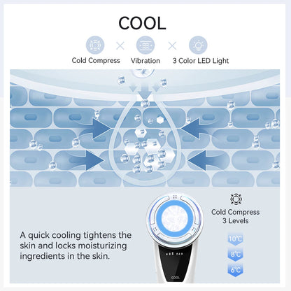 ANLAN EMS Facial Massager Pro LED Light Therapy Beauty Device