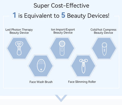 ANLAN EMS Facial Massager Pro LED Light Therapy Beauty Device