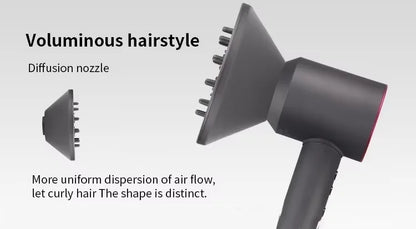 Household 220V Leafless Hair Dryer High-speed Negative Ion Hair Care High Power 110,000RPM Quick-drying Electric Hair Dryer.