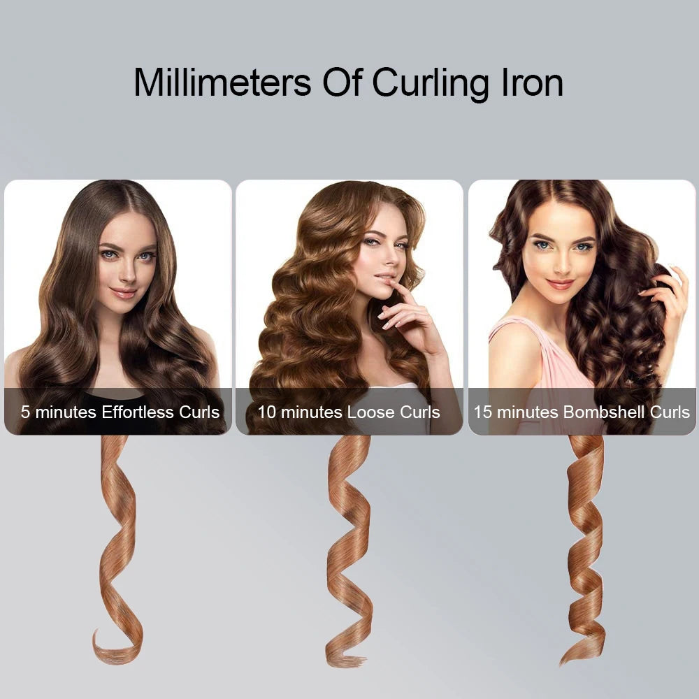 Auto Rotating Ceramic Hair Curler Automatic Curling Iron Styling Tool Hair Iron Curling Wand Air Spin and Curl Curler Hair Waver.