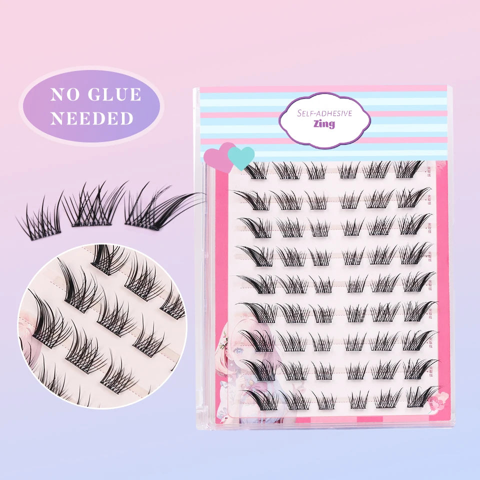 Self Adhesive Cluster Lashes
