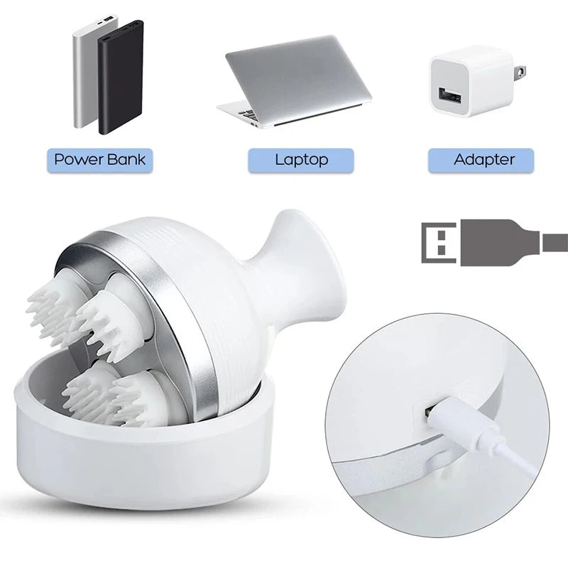 Head Scalp Massage Electric Cat Massager Body Massage Health Care Relax Shoulder Neck Deep Tissue Kneading Vibrating Custom Logo.