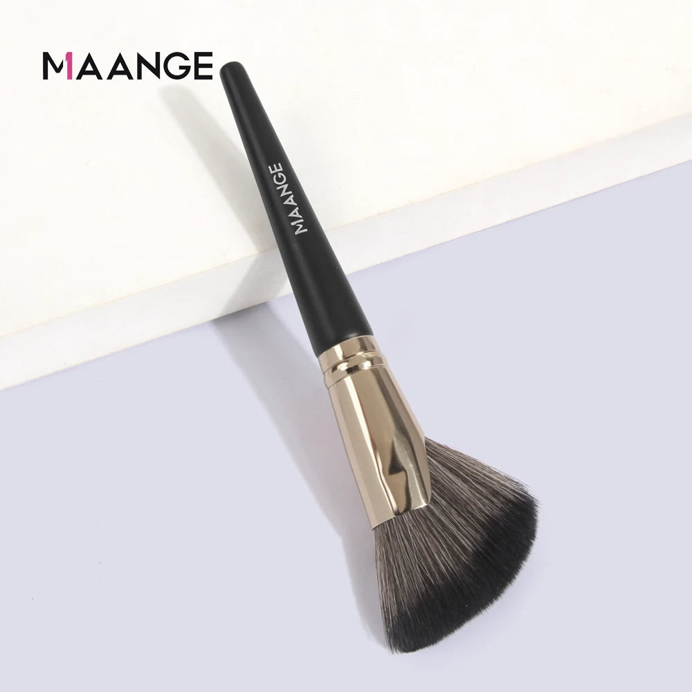 MAANGE Dense Blush Bronzer Brush Angled Makeup Brush Premium Brush Perfect For Face Contouring Highlighting For Creams Powders.