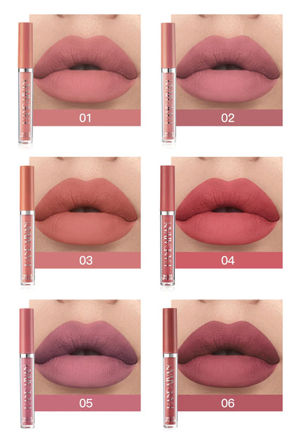 6 PCS Matte Lipstick Set