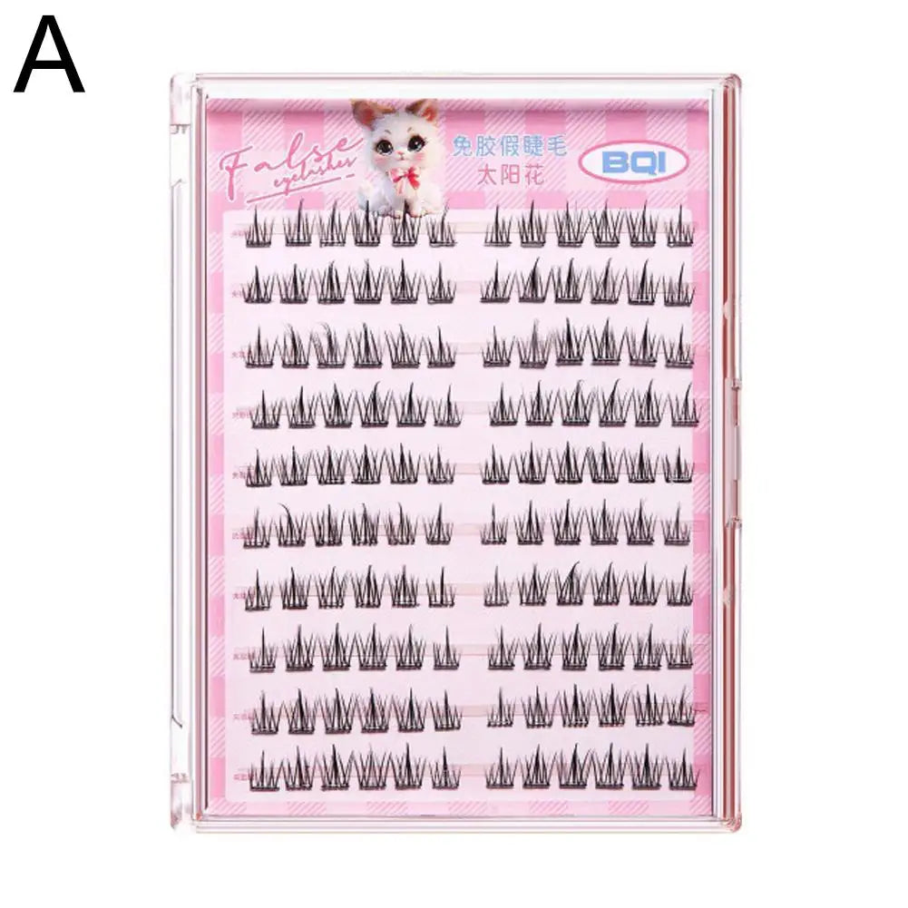 Cluster Lashes 3D Natural Bunch 100pc/120pcs D Curl Segmented Beam Individual Mink Tufted Eyelash Fine Lash Tip