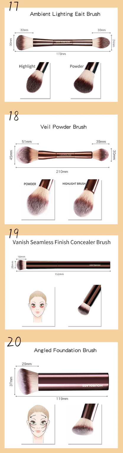 Premium Makeup Brush Set (23 Styles)