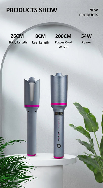 Auto Rotating Ceramic Hair Curler Automatic Curling Iron Styling Tool Hair Iron Curling Wand Air Spin and Curl Curler Hair Waver.