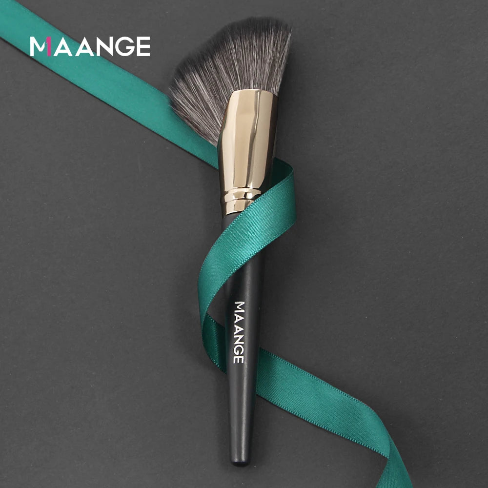 MAANGE Dense Blush Bronzer Brush Angled Makeup Brush Premium Brush Perfect For Face Contouring Highlighting For Creams Powders.